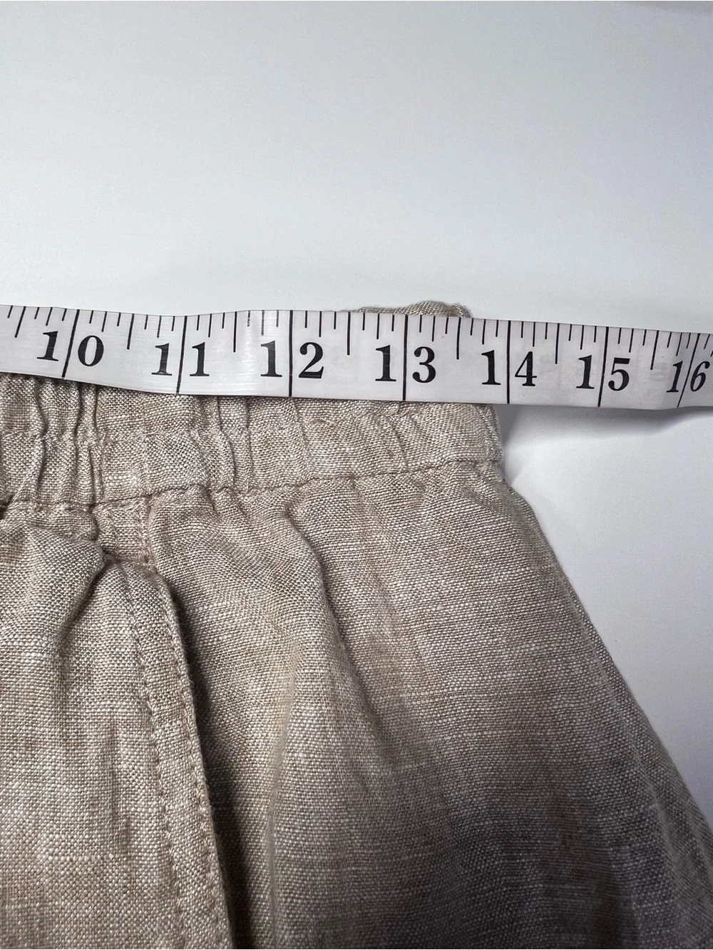 Everlane The Cargo Curve Pant in Linen Cornstalk Chambray Drawstring Size S NWOT
